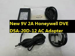 100% Brand New & High Quality Honeywell DVE 9V 2A AC Adapter DSA-20D-12 Power Supply Cha